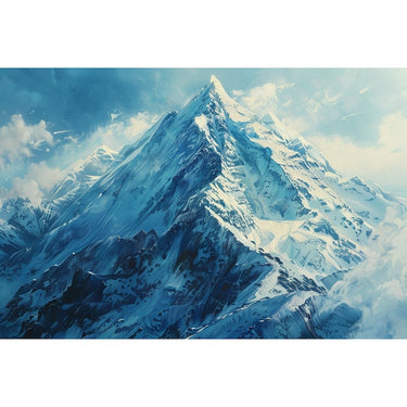 Mountain Canvas on Wood